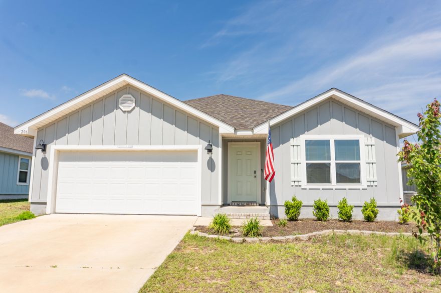 Available now!!!  Desirable Shoal River Landing features ''The Cali'' by DR Horton.  This 4/2 floor plan lives large with over 1800 square feet.  4 spacious bedrooms, and 2 bathrooms.  Open concept floor plan with LVP flooring in the main living areas with carpet in the bedrooms. Large kitchen with island, walk-in pantry, eat in kitchen/dining area and stainless appliance package.  Take in the evening sunsets on the covered back patio or walk right out your back door to the community swimming pool.  All the enjoyment of a pool without the maintenance and upkeep.  2 car garage and easy access to the bases, beaches and shopping.  No inside smoking or vaping.  No breed restrictions and pets allowed with a $400 non-refundable pet fee and approval.  A must see on your list.