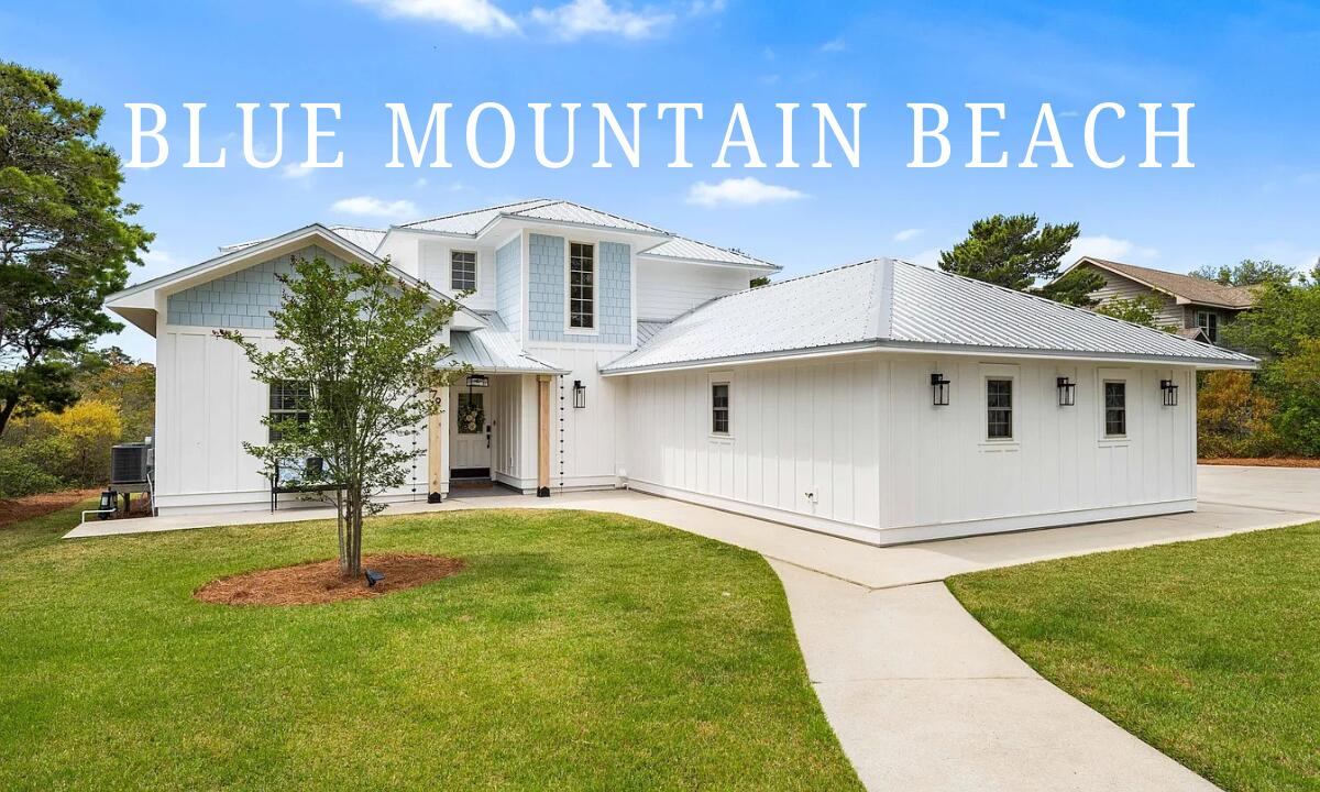 Boasting 0.58 acres, this premier home offers a wonderful location in the heart of Blue Mountain Beach. This four bedroom property has a huge front yard, long driveway, two-car garage & peaceful backyard with tons of room for a pool. This exceptional home can be utilized as a full-time residence, second home or investment property with rental projections at $93,800 annually. This prominent escape has tremendous curb appeal and a great floor plan with two separate living rooms and a primary suite on the first level. In addition, you have a formal dining room as well as a breakfast area by the kitchen. On the second level, there are 3 bedrooms & 2 full bathrooms. The home has a nice window package allowing for tons of natural light to pour in. The main living room has vaulted ceilings. The oversized two-car garage has a lockable storage room running the full length of the garage. The property has smart home features, solid core wood doors and excellent storage. The exterior has been upgraded with a total refreshment in 2025. Surrounded by luxury 30A homes, 79 W Blue Coral Drive is situated on a quiet street with no HOA. This home is easily walkable to dining, shopping and entertainment options. This property offers ultimate convenience being just a quick 5 minute golf cart ride from the beach, 5 minutes from Gulf Place and 10 minutes from Grayton Beach. Make this dream 30A property yours!