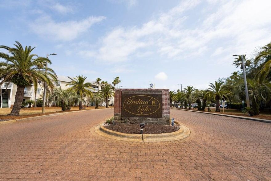 This ground-floor 2-bedroom, 2-bathroom unit is located in one of the most sought-after buildings in Indian Lake. The Indian Lake condominium is centrally situated in Destin, close to shopping, dining, and beaches. The community features a pool, fitness center, dedicated boat parking, and a playground, making it an excellent choice for first-time buyers, a second home, or a vacation rental. It's conveniently located across from Morgan's Sports Center, Destin's premier recreational complex with sporting fields, jogging tracks, sand volleyball courts, and the Destin City Dog Park.