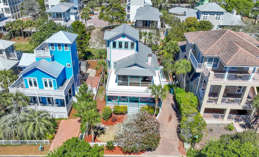 Welcome to your dream coastal retreat in the highly sought-after Calypso Pointe, located on the West End of 30-A. This delightful beach house offers the perfect blend of comfort, convenience, and coastal charm. With Santa Rosa Golf Club just across the road and dedicated beach access just steps away, you'll have everything you need for the ultimate beachside lifestyle.Enjoy stunning Gulf views from the third-level tower room, or unwind on the wrap-around balcony that provides breathtaking views. Located right across from the community pool, this home offers both relaxation and fun just outside your door.The interior features a host of thoughtful upgrades, including newer stainless steel appliances, granite countertops in the kitchen. The living and dining areas have been enh Welcome to your dream coastal retreat in the highly sought-after Calypso Pointe, located on the West End of 30-A. This delightful beach house offers the perfect blend of comfort, convenience, and coastal charm. With Santa Rosa Golf Club just across the road and dedicated beach access just steps away, you'll have everything you need for the ultimate beachside lifestyle.

Enjoy stunning Gulf views from the third-level tower room, or unwind on the wrap-around balcony that provides breathtaking views. Located right across from the community pool, this home offers both relaxation and fun just outside your door.

The interior features a host of thoughtful upgrades, including newer stainless steel appliances, granite countertops in the kitchen. The living and dining areas have been enhanced with  tile flooring, while the bedrooms boast newer carpeting for added comfort.

On the second floor, the master suite is a true retreat. It offers a screened-in porch and sun deck with spectacular views of the Gulf, perfect for your morning coffee or evening sunsets. The master bath features a luxurious Jacuzzi tub and an oversized, separate shower. The walk-in closet is so spacious that it could easily serve as an office or additional space.

The third-floor tower room provides additional flexibility, serving as a cozy guest bedroom with even more panoramic views.

This beach house offers everything you need to live the ultimate coastal lifestyle - come see it for yourself!