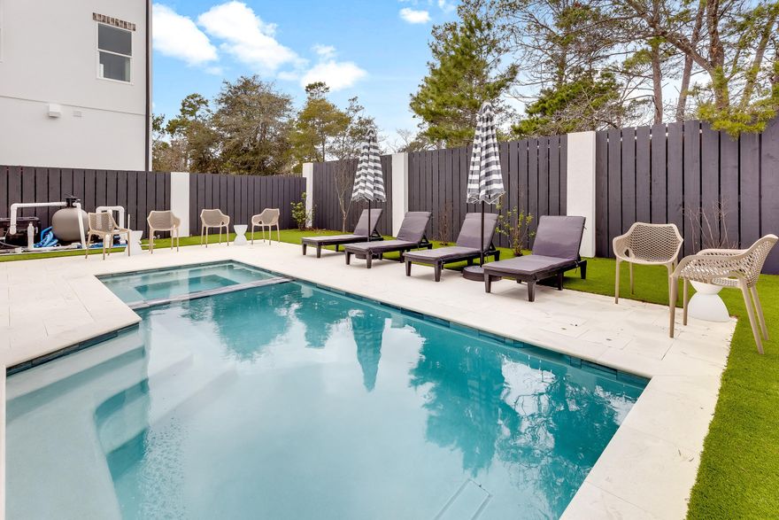 Rare new construction under $2M just off 30A. Seacroft Cottages is an exciting new 14 home subdivision tucked just off County Hwy 393 and a short stroll from 30A, ultra-happening Shunk Gulley restaurant, and 30A's widest public beach access at Ed Walline Park. Offered fully and beautifully furnished, no wonder this ''has it all'' home is projected to produce over $200K per year in vacation rental income.