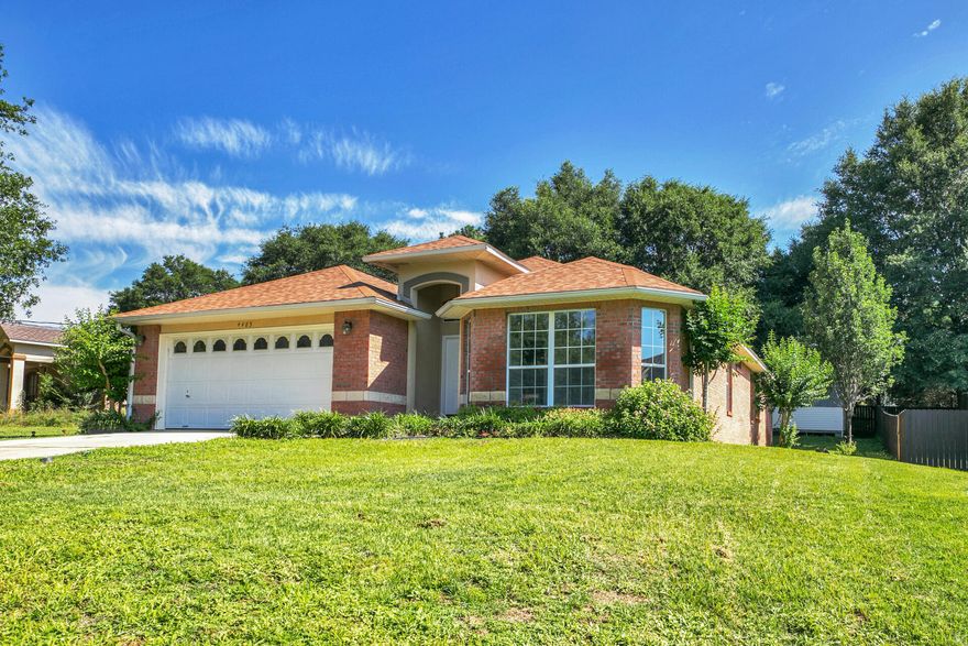 Follow your heart to this beautifully renovated 4/2 all brick home in Crestview. South of I10 and 5 minutes to Duke Field. As you enter the residence you will immediately be drawn to the 10ft vaulted ceilings and open living space that the whole family will appreciate. The kitchen has all new stainless steel appliances and quartz countertops. The fresh paint and new flooring tie all the colors together and give the look a modern contemporary style that is very popular right now. This home could be 4 bedrooms or 3 with a full size office that overlooks the front yard. Brand new HVAC and hot water heater leave the buyer with no worries when moving in this summer. The master bedroom is a good size and you will love the master bath with separate tub and shower.