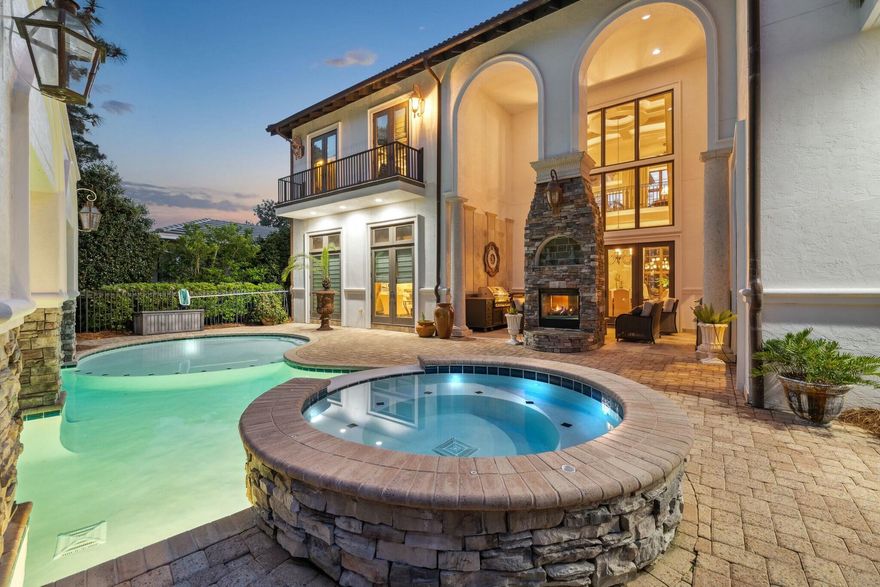 HUGE PRICE DROP! Owner is ready for offer!! Nestled along the 11th fairway of the prestigious Burnt Pine Golf Course, this stunning 4-bedroom, 4.5-bathroom estate offers the perfect balance of timeless design and modern luxury. Inside, the open-concept layout is ideal for both everyday living and entertaining, with thoughtful architectural details and custom finishes throughout.The main-level master suite provides a private retreat, while the spacious second-floor master and two additional guest bedrooms offer plenty of room for family or visitors. A dedicated home office and large media room add functionality and flexibility for work or play.The outdoor living area has been upgraded with a new built-in grill, refurbished pool with cascading waterfall, and new pool heater. Recent enhancements feature four brand-new HVAC units, providing year-round comfort, a state-of-the-art tankless water heater for an uninterrupted supply of hot water, and a newly installed outdoor grillperfect for dining on the spacious patio with sweeping views of the lush fairway
The gourmet kitchen is a chef's dream, featuring top-of-the-line appliances, massive granite countertops, a wet bar, and a wine cellar. A warm wooden tray ceiling adds elegance to the space, complementing the adjacent Grand Keeping Room, which boasts one of the home's three fireplaces. Each of the four spacious bedrooms includes an en suite bath, offering privacy and luxury. The master suite is a true retreat, features sweeping fairway views, a cozy fireplace, a built-in TV, a luxurious whirlpool bath, and a separate steam shower.
At the heart of the home is a grand two-story foyer, elegantly combining living and dining spaces. The second floor boasts an equally impressive layout with a media room, library, study, a second master suite, and a hobby roomall overlooking the grand salon.  
The outdoor living spaces are just as remarkable, with a covered veranda, gourmet kitchen, and a stunning pool featuring built-in, complete with cascading waterfalls. The home's generous garage can accommodate two large vehicles, a small boat, or a golf cart, while the meticulously landscaped grounds add an extra layer of beauty to the estate.
With its blend of classic charm, modern amenities, and a coveted location on the 11th fairway of Burnt Pine, this home offers a truly exceptional living experience. Buyer to verify all measurements.

Additional updates include a new HVAC system, new hot water heater, and dual icemakers. This meticulously maintained home is a rare opportunity to own in the exclusive, gated community of Burnt Pine within Sandestin Golf and Beach Resortoffering world-class golf, private beach access, shopping, dining, and more.
