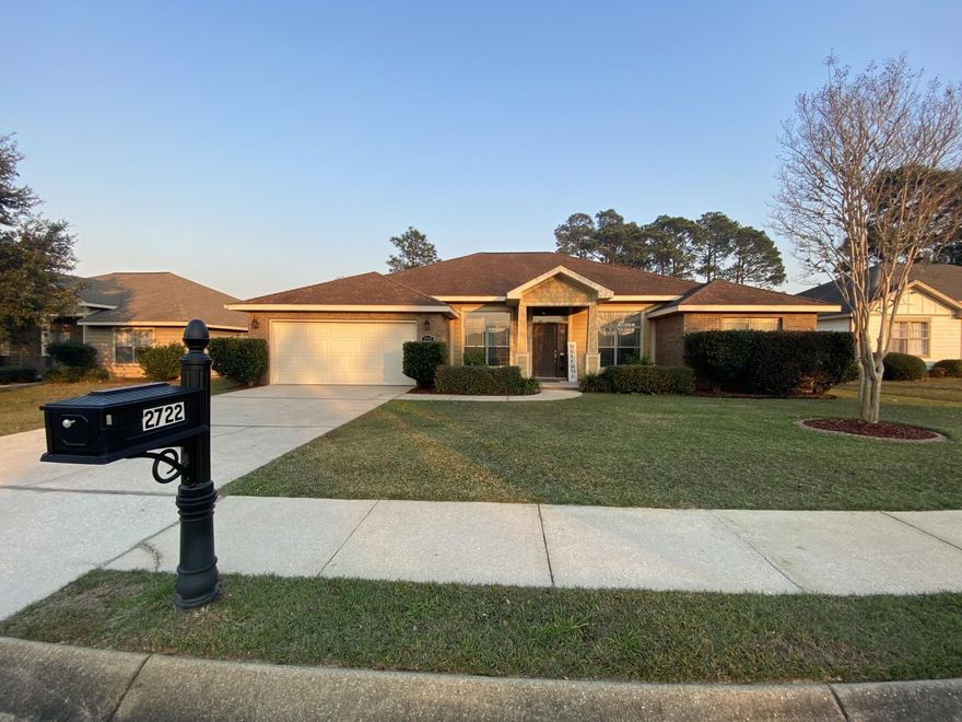 Discover your dream home in the charming community of Navarre, FL! This stunning 2,157 square foot residence, built in 2008, offers a perfect blend of modern comfort and style. With four spacious bedrooms and two well-appointed bathrooms, including a luxurious primary ensuite featuring a separate shower and soaking tub, this home provides ample space for relaxation and rejuvenation. The open-concept layout includes a great room that seamlessly flows into the dining area and eat-in kitchen, complete with stainless steel appliances and a convenient breakfast bar.Step outside to experience the beautiful and expansive fenced backyard, ideal for outdoor gatherings or peaceful retreats. The paver stone patio, adorned with a stylish pergola, creates a perfect setting for entertaining or enjoying a quiet evening under the stars. The property also features a spacious, heated and cooled Florida room, providing additional living space year-round. With a two-car garage, laundry room, and a well-maintained sprinkler system, this home is designed for convenience and ease.

Freshly painted on the exterior, this residence is move-in ready and waiting for you to make it your own. Enjoy the benefits of a modern air conditioning system and washer/dryer hookups, all within a smoke-free environment. Don\'t miss the opportunity to rent this exquisite home in Navarre-schedule your private showing today!