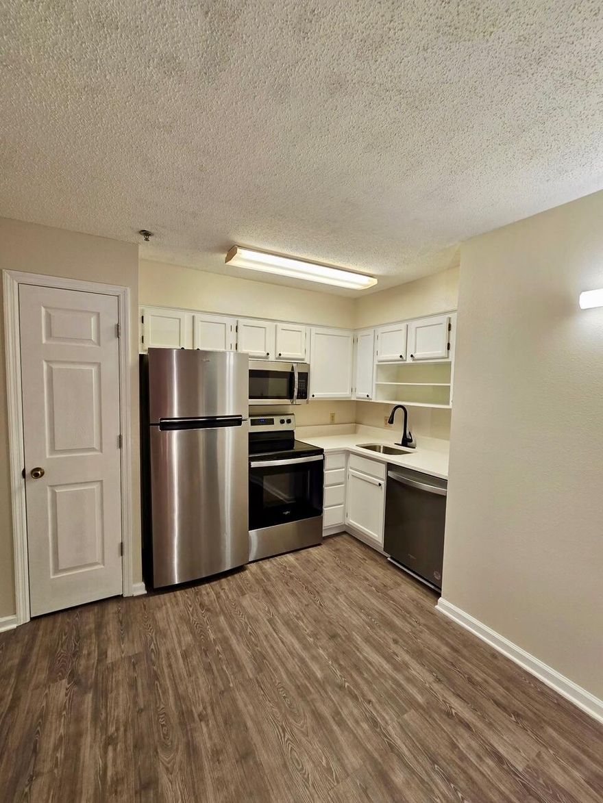 JUST TOTALLY RENOVATED WITH NEW LVT FLOORS, QUARTZ COUNTERSWonderful first floor unit, Ready to move in or rent.8.4 acres of adjacent forested nature area owned by HOA. HOA strong Reserves - $1.1 m