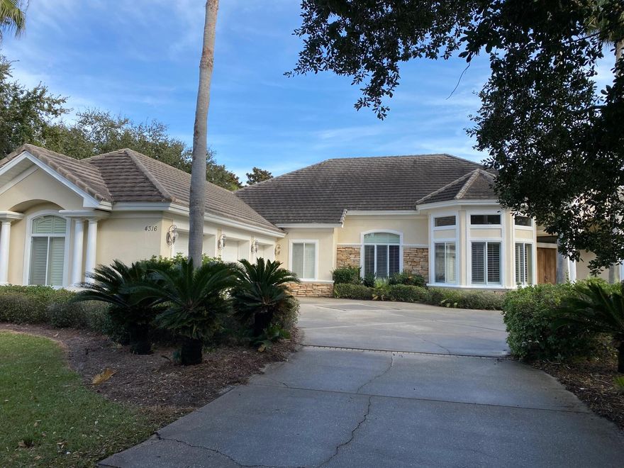 Great value in Kelly Plantation! Situated on a large corner lot, this beautiful custom home features a floor plan that's just perfect for family and entertaining, centering around and opening onto a large screened lanai with outdoor living area and sparkling pool, expanding the living and entertaining space. Included a bonus room that can be used as a 4th bedroom and an office as well. Fantastic home with lots of potential. Home being sold 'as is'.