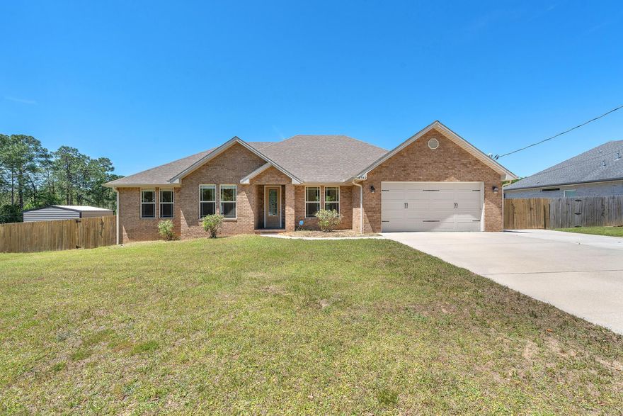 Florida living at its best!! Welcome to this stunning 4-bedroom, 2.5-bathroom home located in Crestview, FL. This house features upgrades throughout!! Granite countertops, stainless steel appliances, a gas range, premium shutters, and tray ceilings. The oversized garage (20' x 30') provides ample space for parking and storage. Relax in the garden tub or enjoy the fresh air on the large screened porch and back yard deck. With a spacious layout and modern finishes, this home is perfect for those looking for comfort and style. Don't miss out on the opportunity to make this house your new home.