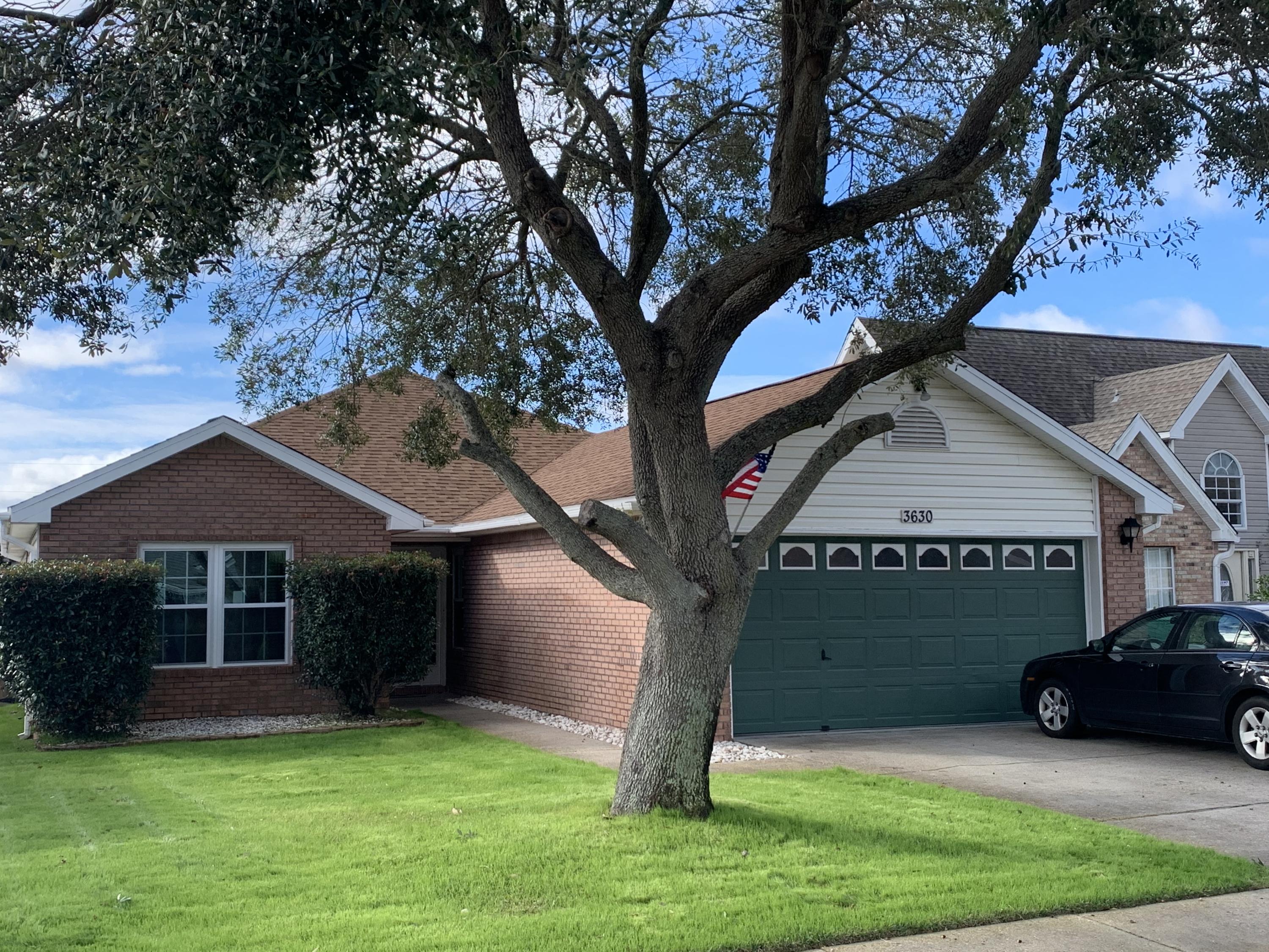 Beautiful 3 bedroom, 2 bath home located just minutes from the Destin Harbor / Harborwalk Village. Kitchen has beautiful counters and plenty of cabinet space. Travertine tile in all wet areas and carpet in the bedrooms. Master bathroom has a large garden tub with double vanities, walk-in closet, and a separate shower. The privacy fenced back yard is super nice with plenty of room to entertain. NEW HVAC 2017. New lawn pump 2017. The roof was replaced in 2005. Surround sound in the living room as well as the outside deck area. All windows throughout have been replaced with vinyl windows. Cable in every room as well as the back patio. Gutters around entire exterior of the home. Natural gas outside. Outside refrigerator, natural gas grill and surround sound on back porch convey to new owner.