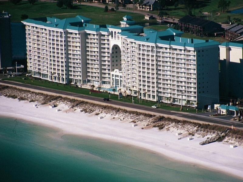Bright, cheerful & spacious 3 bedroom condo in a much sought after vacation spot! Gorgeous views of the Gulf of Mexico from the living room, dining room, kitchen & master bedroom. This unit also has great pool views. Kitchen counter tops have been upgraded with granite. Master Bedroom and one guest bedroom has a king size bed while the 2nd guest bedroom has 2 sets of bunks enabling this unit to sleep 10 when the queen sofa/sleeper is utilized.Amenities include tennis, golf, fitness center, hot tub & indoor/out pool for your enjoyment!