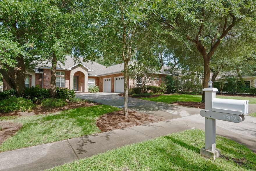 Elegant Swift Creek home with open spaces, tray and cathedral ceilings, tile, crown molding, upscale lighting and beautiful kitchen. There is a columned dining room, office with French doors, clerestory windows bringing in light. One of the bedrooms has a private bath, making an ideal in-law set-up or guest quarters. The kitchen has a plethora of cherry cabinets, some glass front, granite counters, tile backsplash, new appliances 2015. Master bedroom is huge, private, with door to back porch, 2 walk-in closets. Fireplaced living room with high ceilings, recessed lighting. Separate bath conveniently accessed by rear porch. Brand new A/C, brand new carpet - July 2017! Swift Creek is one of the loveliest communities in Niceville, near to Eglin AFB, Destin beaches! SEE Roof inspection uploaded