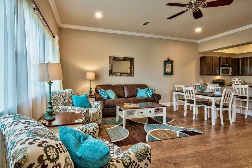 Yes, there is room at the top! 4th floor Alerio condo, professionally furnished and rental ready. Talk about value: this condo already has Snowbird in place for Nov 2017 through April 2018. Stroll across ''Old 98'' to the beach via one of the two deeded beach accesses. Wood floors throughout with tile in baths; 10-foot ceilings; crown moulding in living area; granite countertops in kitchen & baths; stainless steel appliances; washer & dryer. Fenced and gated, with a heated pool, hot tub, splash pad for kids and outdoor grilling area. The newest condo in Miramar Beach! Please confirm all information.