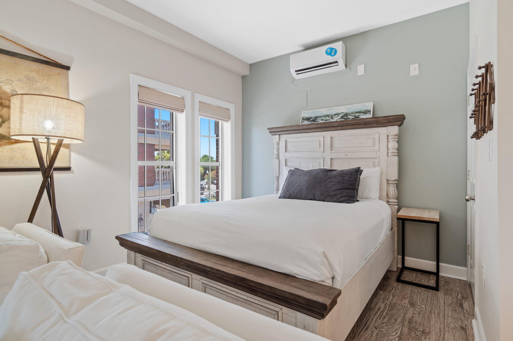 Charming studio with all the essentials! The Village is conveniently located near the beach, dining, shopping, bike rentals, and live music--everything you could want is within reach. Step outside to enjoy a pool view just a few steps away. Situated between the upscale Alys Beach (a few blocks to the west) and the picturesque village of Rosemary Beach (a block to the east), The Village of South Walton provides the perfect blend of amenities and surroundings. Indulge in the charm of this completely renovated condo, meticulously designed by a discerning homeowner. Custom rustic cabinetry, an eclectic mix of upscale furnishings, ceiling fans, hardwood floors, and stylish fixtures create a perfect retreat.Listing price of $499k includes $25k for renovations to be completed by seller.