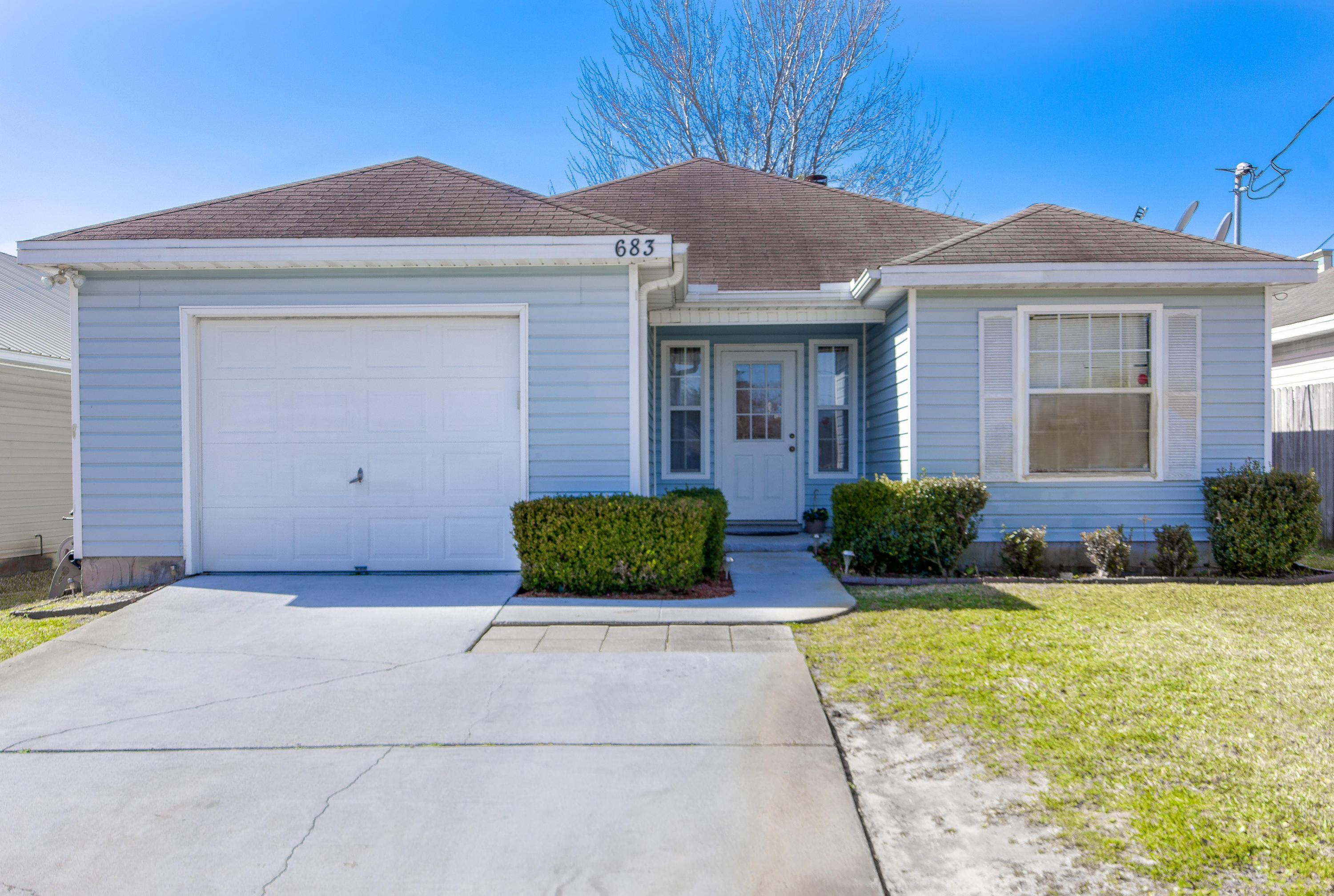 Location + Price = Your New Home! This is a terrific home in the quiet Old Town subdivision located just minutes to Hurlburt, Eglin and the beaches. Tired of looking at mid 60's fixer uppers? This is the one for you; built in1996 the home features a more modern design and use of space (take a look at the floor plan in the photo section). Plenty of space for entertaining and comfortable for quiet evenings at home; 3 bed 2 bath split plan with vaulted ceilings in the home makes it live large. Back patio and privacy fenced backyard are just right for an afternoon bar-b-que and outside activities. A one car garage and low maintenance vinyl siding make this the complete package to call Home! Put this one on your short list, it will not last long. Buyer to verify all facts they deem important.