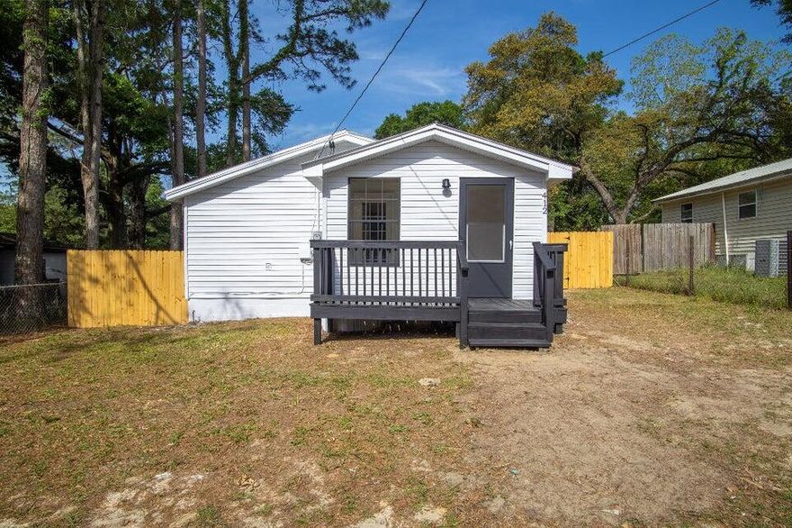 Available 12/29/25! Only need a 2-bedroom but don't want the apartment/townhome lifestyle and hassle? Welcome to this newly remodeled quaint 2bed/1bath Florida Cottage Home in the heart of Crestview. Step inside to find a bright and inviting living area with plenty of natural light, a functional kitchen with ample cabinet space, and a dining area perfect for family meals or entertaining guests. Both bedrooms are generously sized, and the full bathroom has been updated for a modern feel. Enjoy Florida living with a generous sized backyard--ideal for pets, or weekend barbecues. Located just minutes from schools, shopping, dining, and the beaches of the Emerald Coast. Washer/dryer hookups available. Pets allowed with owner approval and non-refundable $400 pet fee. No inside smoking or vaping.