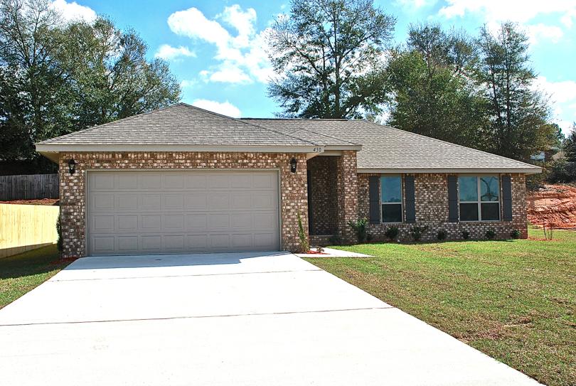 This 4 bed/2 bath brick front home has a fully sodded and landscaped yard, brick columns, a grand front porch and a dormer window over the entry door for show stopping curb appeal. This is one of our most plans and walking through the door will show you exactly why. This home is perfect for first time buyers or growing family. The features include ceramic tile in all wet areas as well as breakfast nook, there is a breakfast bar in the kitchen perfect for quick casual meals. Spacious master bath offers separate walk in closets as well as a separate garden tub and shower.Adams also provides a 1 yr. whole home and 10 yr bonded builder warranty.