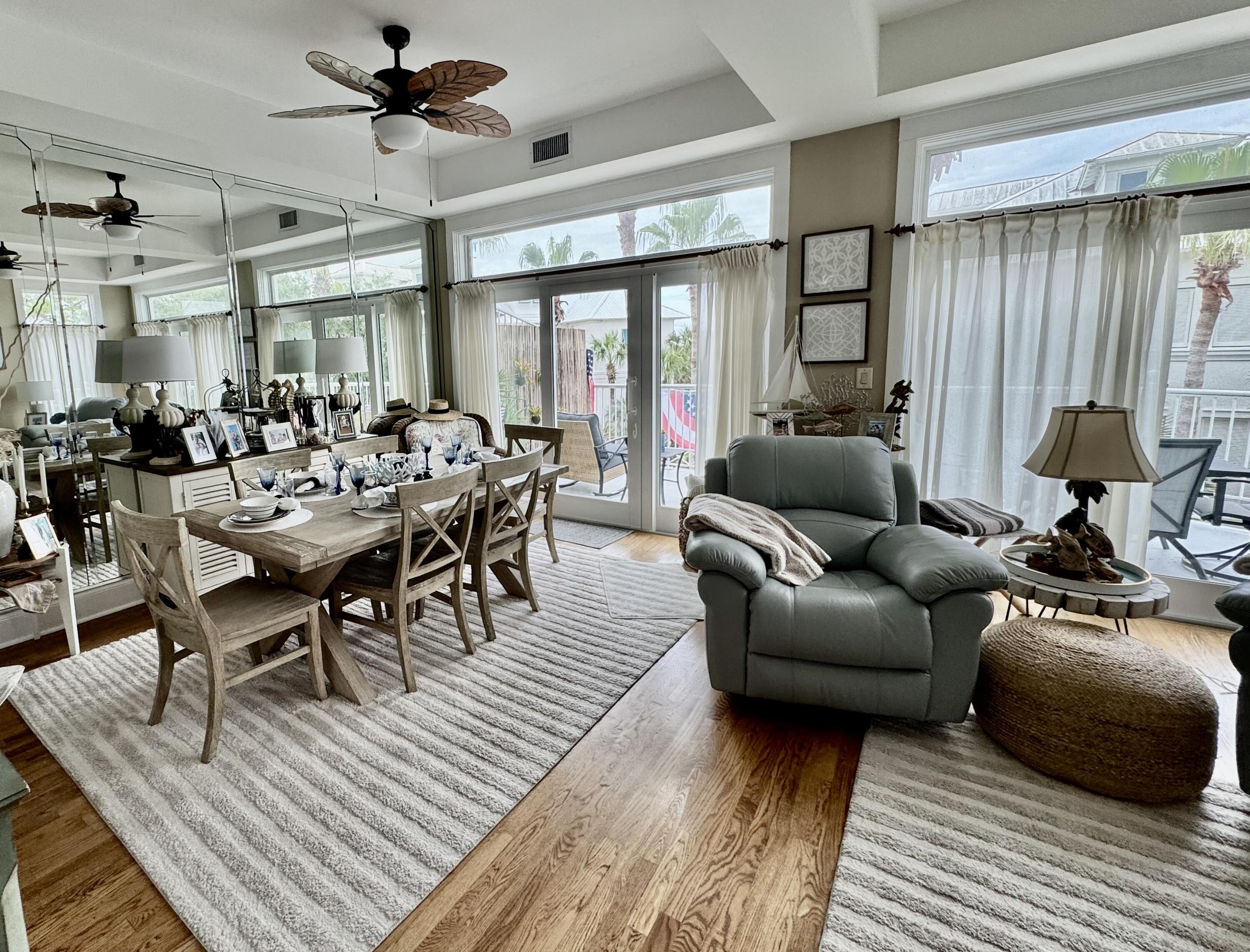 This one-bedroom condo, enriched with additional cubby and elevated platform sleeping spaces, is an immaculate offering located in an exclusive, private gated beachfront community. Boasting a unique blend of comfort and chic beach-inspired design, this condo stands out as a perfect retreat for those who appreciate luxury blended with practical coastal living.The living environment within the condo is spacious and welcoming. A large open living and dining area serves as the heart of the home which provides a comfortable and stylish space for relaxation and entertainment.Maximizing the use of space, the condo features cleverly designed additional sleeping areas. It features a snug cubby and an elevated platform which add a charming and cozy dimension to this home, perfect for guests or as creative leisure spaces. These unique features ensure that although primarily a one-bedroom unit, the condo offers flexibility and functionality akin to larger residences.
One of the condo's most captivating features is its wraparound balcony, which provides breathtaking views of the community's town fountain and the verdant village green. This outdoor space is generous and versatile, equipped to serve as a tranquil nook for morning coffee, a sunny spot for an afternoon read, or a picturesque setting for intimate dinners under the stars.
Residents of this gated community enjoy access to pristine beachfront with all the benefits of high-end amenities and beautifully maintained surroundings. This condo promises not only a luxurious dwelling but also an enviable lifestyle at the edge of the ocean, perfect for anyone looking to invest in a beachfront property that offers both elegance and practicality. Whether as a holiday home, a year-round residence or an investment property, this condo is a remarkable find in an equally remarkable community.