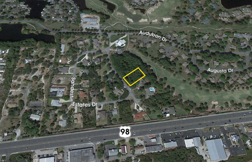 Large estate-sized lot on the golf course measuring 105' x 175' in Sandestin Estates of Sandestin Golf & Beach Resort!Property survey is uploaded to this listing. Buyer must verify all information and specifications. Seller is a licensed Real Estate Broker and Realtor in the State of Florida.