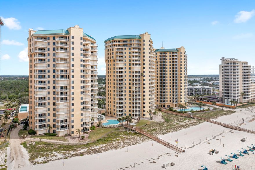 Discover the perfect blend of functionality and coastal charm in this GULF-FRONT 2-bedroom, 2-bath condo, designed for effortless beachside living. Perfectly located on the second floor, this sunlit retreat offers just the right elevation--high enough for privacy while still allowing you to soak in breathtaking western Gulf views. This beautifully upgraded condo boasts great finishes throughout, including crown molding, coastal-inspired paint, and luxury vinyl plank flooring in both bedrooms. Enjoy the elegance of plantation shutters, a custom master bedroom closet, and remodeled bathroomsall complemented by stainless steel appliances, and updated lighting in the hall, kitchen, and dining areas.

The expansive balcony offers a picture-perfect setting to relax and take in stunning westerly sunsets over the Gulf of Mexico. With 9' ceilings and an open floor plan, this meticulously maintained condo feels like home from the moment you step inside.
Beach Colony is a highly sought-after gated community offering resort-style amenities, including three pools (one indoor with spa), an exercise room, tennis & pickleball courts, a dog park, picnic areas, and grilling stations. Conveniently located within walking distance to the National Seashore, this is a dream location for beach lovers. On-site HOA management adds extra peace of mind!
Whether you're looking for a turnkey rental investment or your very own coastal retreat, this is a one-of-a-kind opportunity on Perdido Key! Don't miss outcall today!