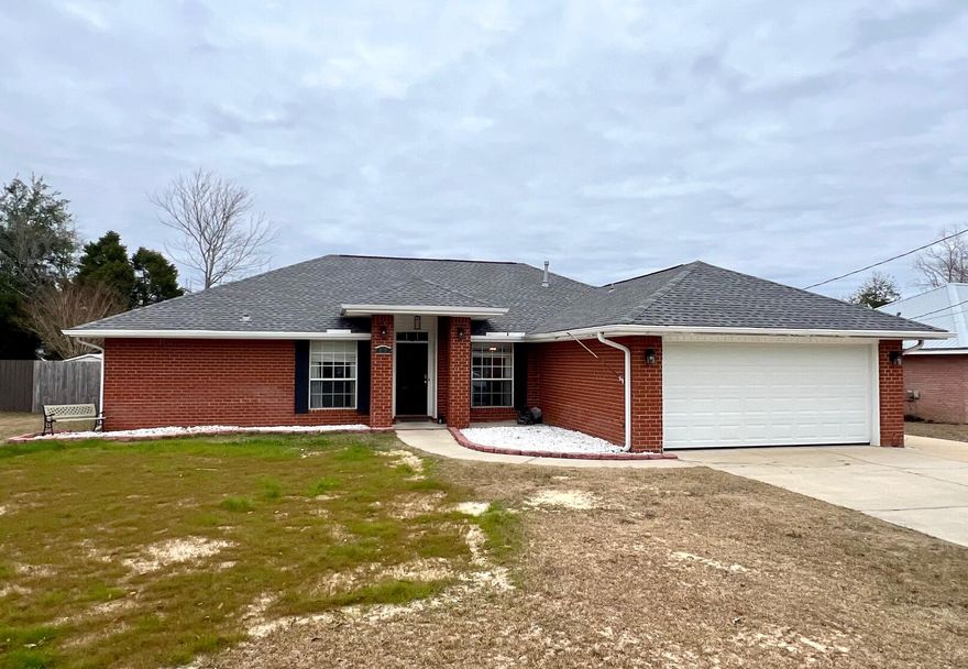 Beautiful home with In-Ground Pool, with pool service included in the rent that's South of I10! Freshly painted with neutral paint scheme and accented with wood look tile throughout the main living area. This nicely sized three bedroom home has a split bedroom design offers a formal dining room, office, separate eat-in kitchen, kitchen with a breakfast bar. The living room has vaulted ceilings and a fireplace for relaxing evenings. The master bedroom suite has large bedroom, double walk-in closets, split vanities in the bathroom and a walk in linen closet. There is a nice 12X10 Florida room with an AC and covered patio just off the living room that leads to the in-ground pool with large concrete patio and attractive outdoor area. Pets may be allowed pending owner approval and pet fee.  Call our office to scheduled a showing!