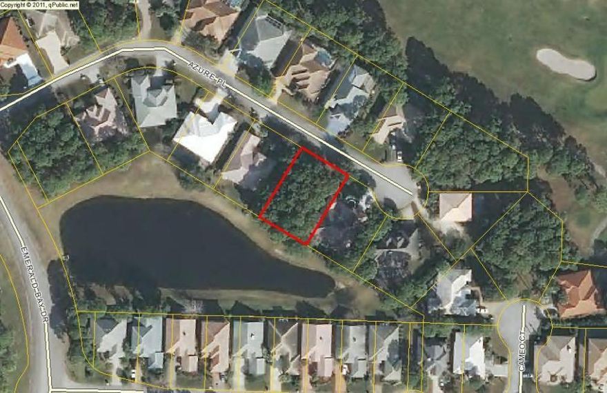 Beautiful residential lot in the desirable golf course community of Emerald bay. Enjoy living in one of Destin's premier gated golf course communities with a home owners association fee of less than $900 per year.