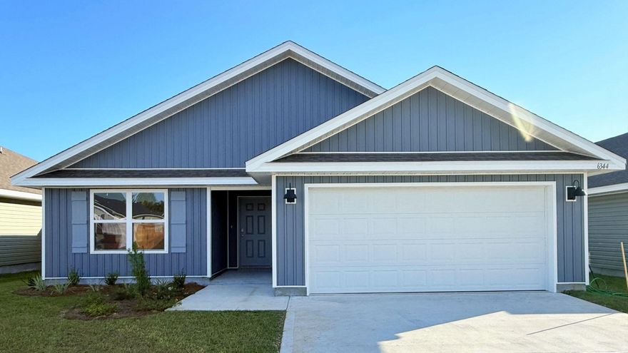 Builder will pay all Closing Costs, ask us about our current rates!Welcome to Rivers Cove featuring a beautiful community pool and playground. The charming Lismore model offers a fabulous open layout for relaxed living, 3 bedrooms, 2 bathrooms, 2-car garage, and the 'Smart Home Connect' System with various convenient Smart Home devices. The well-designed open kitchen includes stainless steel appliances, a smooth-top range, built-in microwave, quiet dishwasher, corner pantry, island bar, eye-catching wood-look flooring, and plush carpet in the bedrooms. No wasted space and a highly desirable floorplan. Fabric Hurricane door and window protection is also included. Enjoy the stylish curb appeal in the rapidly growing area.