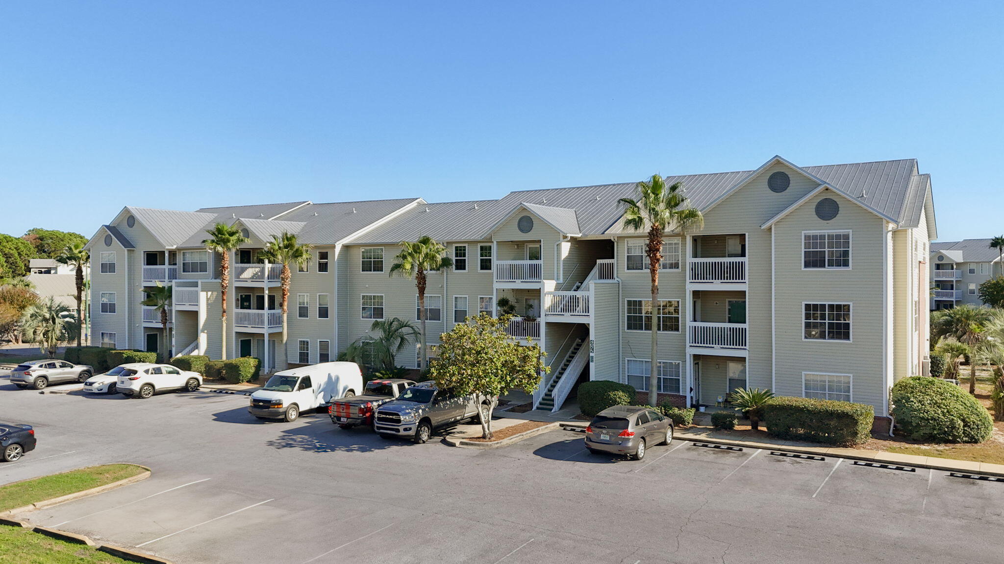 Rare 3-bedroom ground-floor condo priced to sell in a highly sought after community. Opportunities like this don't come around often and when they do, they don't last long. This fully furnished 3-bedroom, 2-bath ground-floor condo offers 1,254 square feet of comfortable living space and is priced to move quickly at just $285,000. This is your chance to capture exceptional value in one of Destin's most desirable locations. Located just minutes from Destin's award-winning beaches, Big Kahuna's Water Park, The Track, Golf Course, Morgan Sports Center, Destin Dog Park, and Destin Airport, this property combines convenience with incredible lifestyle appeal. Endless dining and shopping options are nearby, including Ruth's Chris Steak House, Bubba Gump Shrimp Co., Joe's Crab Shack, The Back Porch, LuLu's, Destin Commons, Walmart and more. The spacious floor plan features brand-new flooring throughout, a large open-concept living and dining area, and a covered patio perfect for relaxing or entertaining. Ample storage, including walk-in closet in all three bedrooms, ensures functionality for full-time living or guest stays. With three bedrooms, this property has outstanding potential as a high-performing short-term rental, a low-maintenance second home, or a full-time residence in a prime location. Three-bedroom units at this price point are rare in Destin and they don't stay on the market long. Act quickly to make this exceptional property yours.