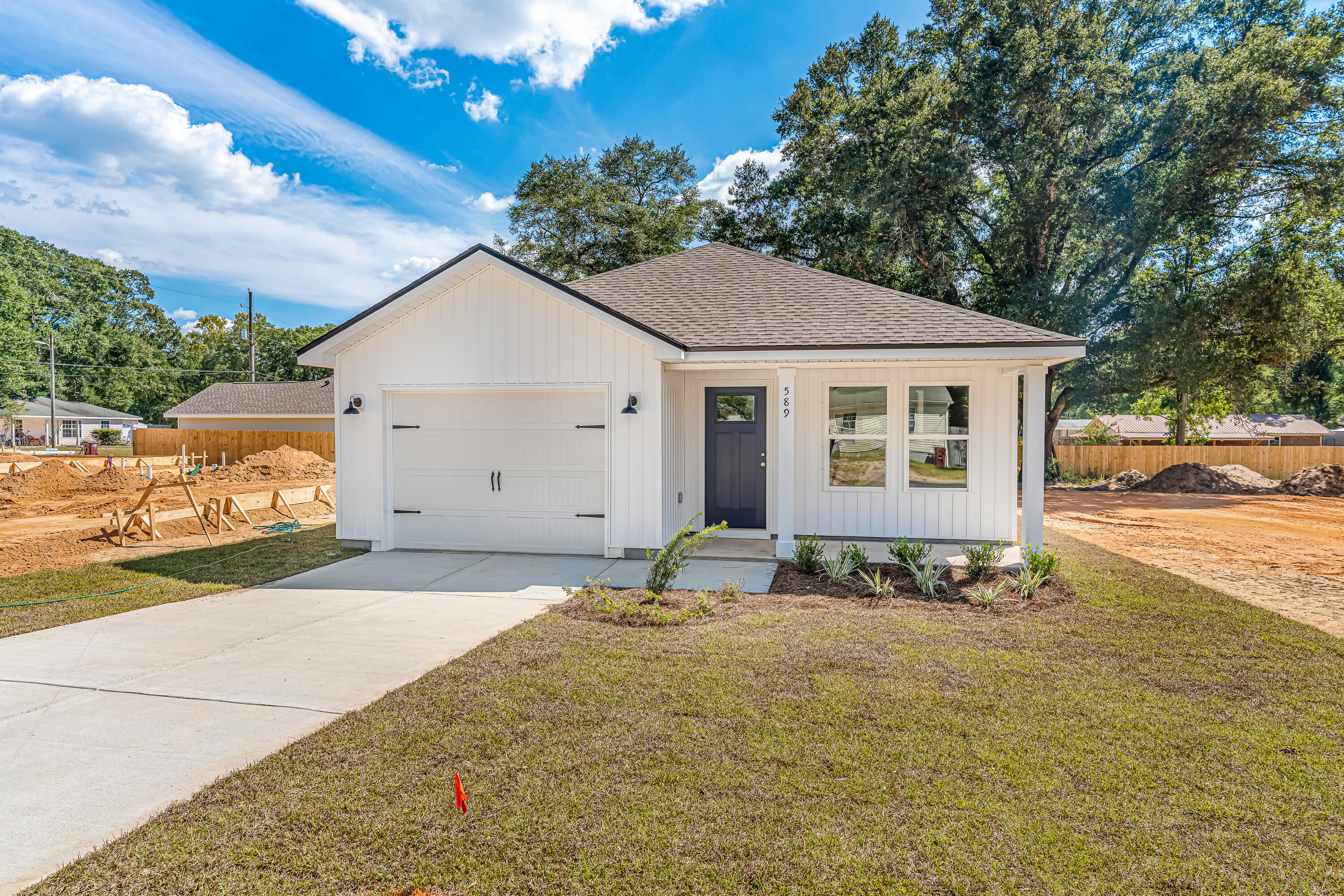 UNDER $250,000 - $15,000 TOWARDS CLOSING COSTS/PREPAIDS/RATE BUYDOWN READY NOW this brand new 'Scarlett' floor plan will have fully landscaped yard with privacy fence, luxury vinyl plank flooring, raised ceilings, recessed lighting, ceiling fans thru-out. Open plan features work island w/quartz countertops & bar seating plus dining space. Walk-in pantry, front & rear porches for relaxing. Amazing affordability with convenient location in all directions. Call to see today.