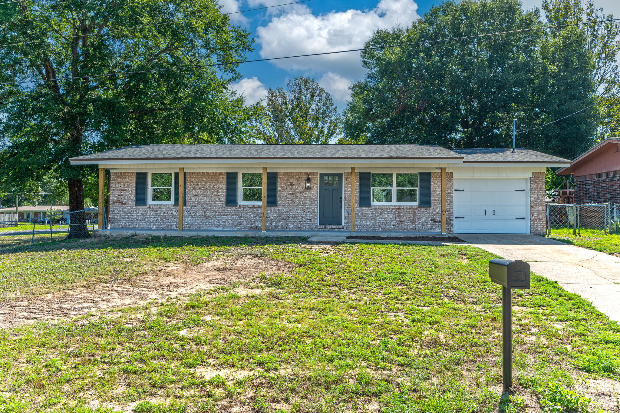 Custom renovated 3/2 just minutes from both Hurlburt Field and Eglin. Upon walking in, you are immediately greeted by a spacious living room and looking out through the brand new sliding glass doors. Lovely Luxury Vinyl Plank flooring flows throughout the entire home & beautiful new tile finishes the bathrooms. You will love cooking in the fully renovated kitchen with all new solid wood cabinets, quartz countertops, stainless steel appliances, subway tile backsplash, new sink, fixtures and garbage disposal. The bathrooms have also been completely renovated. The master has a spacious double vanity. The home has a New Roof (2023) Newer HVAC (2021), Newer Hot Water Heater (2021), All New windows & doors (2023), brand new electrical and panel (2023).