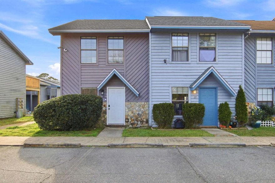 Welcome to this end unit that has updates throughout. Updated kitchen with granite counters, backsplash, and lighting and stainless steel appliance. Updated bathrooms, ceiling fans and window blinds throughout. Master bedroom has walk-in closet and access to balcony. Full bathroom upstairs, half bath downstairs. Large laundry and storage room off kitchen with washer/dryer hookups. This unit also has a screened in back porch. Community pool is also near for you to enjoy during the hot summer days! With an approved pet application, owner will allow pets fully grown with a $350 non-refundable pet fee for each pet and $10 per month for each pet. All Coastal Realty Services residents are enrolled in the Resident Benefits Package (RBP) which includes renters insurance, HVAC air filter delivery (for applicable properties) and our best-in-class resident rewards program, and much more! More details upon application.