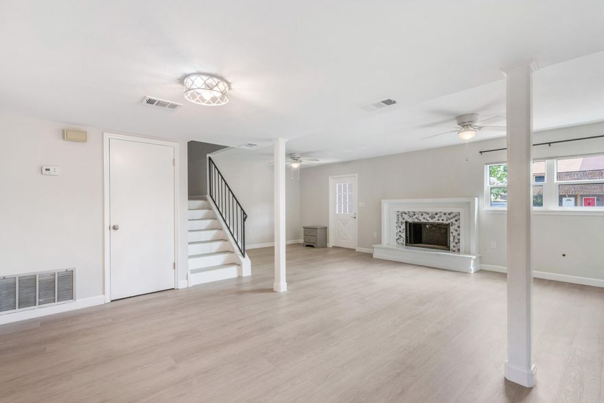 This 3 bed/2.5 bath townhome in Shalimar, has been recently renovated.  Original Owners since the unit was built!  Everything from the paint to the floors, appliances, cabinets, bathrooms, vanities, etc. was redone in 2022.  New water heater, windows and garage door installed in 2020 and a new HVAC system installed in March of 2025.  Open floor plan with LVP Flooring throughout and a cozy fireplace in the living room.  This is the only unit with the kitchen facing the pool/courtyard area.  All bedrooms and 2 full bathrooms are on the 2nd level, with a half bath on the main level.    Close to Eglin AFB, Hurlburt Field, shopping, dining, schools, golfing, Lake Lorraine & the beautiful beaches. Would make a great first time purchase or investment property.