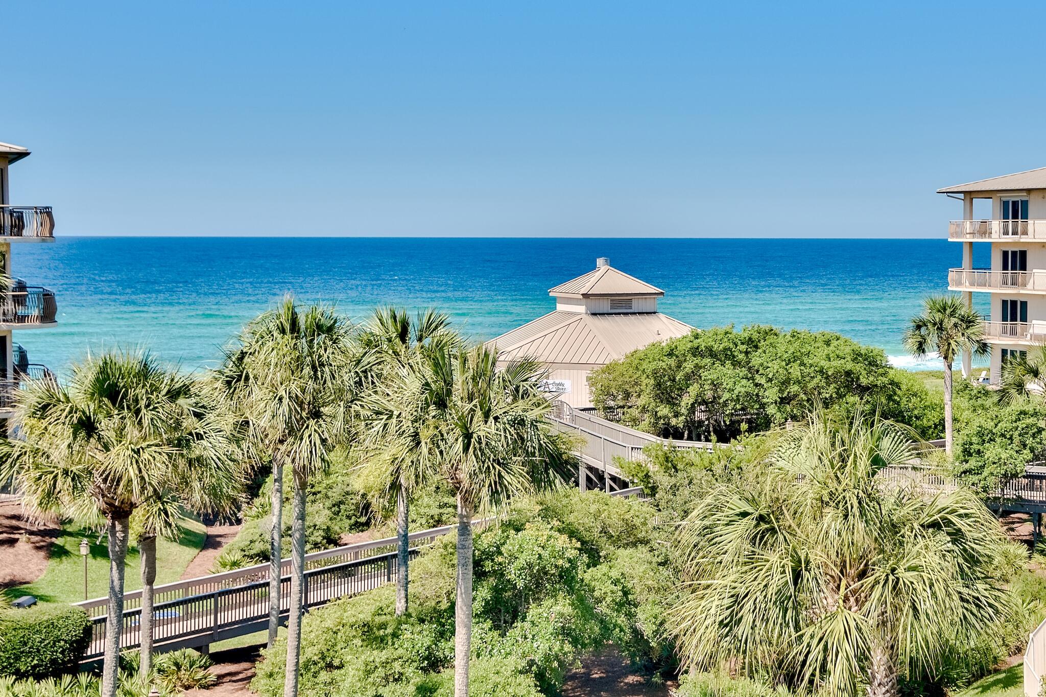 The Gulf views from this unit are gorgeous and wide. Loads of upgrades/renovations. The best of all worlds with large Lagoon Pool at night and Gulf of Mexico by day, or hang out at Crabby Steve's just steps away, a 30A favorite. High Pointe Resort is a gem in the middle of the active communities of Alys Beach, Rosemary Beach, Seacrest Beach, and the Village of South Walton. It has lighted tennis courts, play ground, hot tub, children's pool, Crabby Steve's Beach Bar and Grill. This address is an easy walk to all the fine dining and family entertainment, great shopping that the Inlet Beach area of 30A has to offer. Don't miss this great opportunity to own in the most desirable area on 30A!! All information deemed accurate but should be verified by buyer.