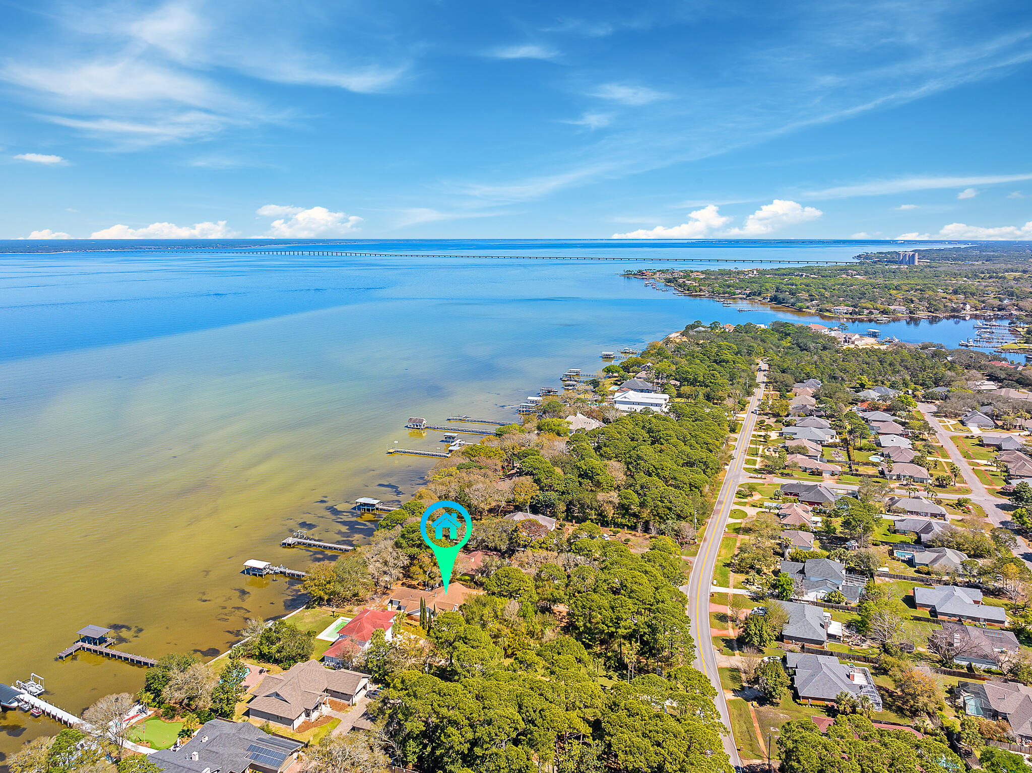 With breathtaking vistas from its idyllic Bayfront lot location, 4065 Indian Trail is an absolute must see! Encompassing 4061 square feet, three bedrooms, three baths, a second story flex space and a private dock with exclusive access to boating and fishing on Choctawhatchee Bay, this two-story home embraces all the best coastal living offers and welcomes both primary residents and 2nd home seekers.