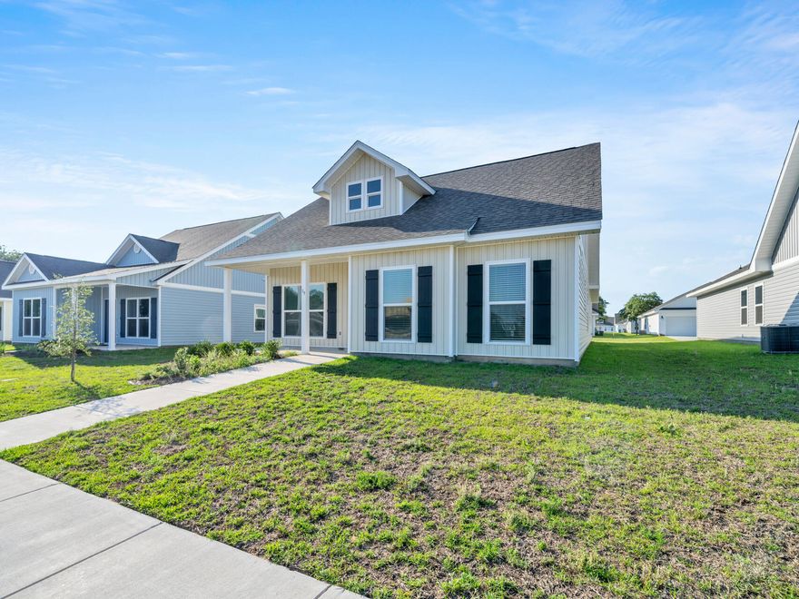 BRAND NEW HOME IN OWL'S HEAD W/$10,000 UPGRADES! Just completed & ready for new homeowner!  Great floor plan w/2 large Living areas, large Kitchen w/island & spacious Master & Master Bathroom w/his & her sinks & large walk-in-shower located away from the other 2 BRs & bathroom.  UPGRADES INCLUDE: SS Refrigerator, washer & dryer, epoxy coated garage flooring, blinds throughout, Safe Home surveillance system & Smart Home technology.  The large, covered patio allows you to enjoy the Fl. lifestyle & the rear entry 2 car-garage provides easy access w/groceries to the kitchen. Located in Freeport's newest community, Owl's Head, enjoy community paved walking trails & spring fed lake. Just 8 miles to Hwy 10 &16 miles to beautiful beaches & Highway 30A, shopping, schools & the beach are close by.