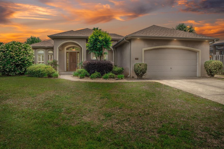 Gorgeous home in prime location!   Hop over the Mid-Bay Bridge to the beautiful beaches of Destin, easy commute to Eglin AFB, Hurlburt AFB, and the 7th Group. 2-sided Fireplace, Butlers Pantry/Wet Bar/Office space, and his and hers walk-in closets among the exclusive features of this spacious home.  Large great room with open concept kitchen has double French doors leading to covered patio with gas for grilling, perfect for entertaining. New roof to go on before closing.