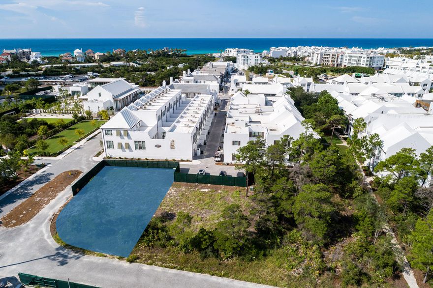 Generous corner homesite for a custom home in a quiet area North of 30A in Alys Beach.  Close to ZUMA Welllness Center.