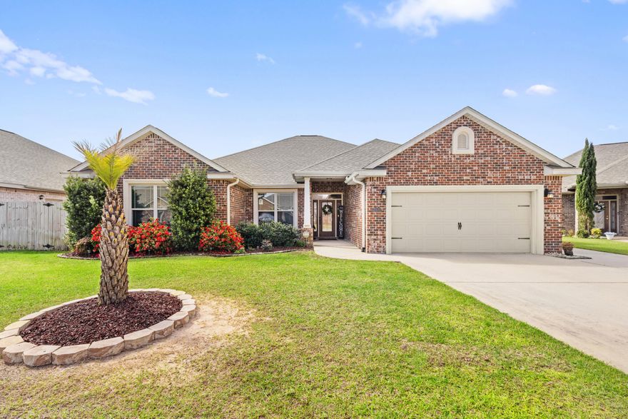 Assumable at 3.5% Welcome to 2372 Cummings Dr., where coastal living meets military convenience! This stunning Mimosa design home--one of the most sought-after floor plans in Majestic Oaks--offers 2,463 sq ft of thoughtfully designed living space with 4 bedrooms and 2.5 baths. Perfectly positioned near Eglin AFB, Hurlburt Field, and Duke Field, this 2019-built all-brick beauty features soaring ceilings, designer finishes, and a covered lanai for Florida outdoor living. The assumable VA loan at just 3.500% interest makes this dream home immediately attainable with significant monthly savings. Imagine your family gathering in the spacious open concept living area or relaxing in the luxurious master suite while enjoying the warm, supportive community that makes this neighborhood. The Mimosa design at 2372 Cummings Drive represents the pinnacle of thoughtful home planning in Fort Walton Beach's desirable Majestic Oaks community. As you approach this Craftsman-style home, you'll immediately appreciate its timeless all-brick exterior, offering both aesthetic appeal and lasting durability against Florida's coastal climate . Step inside to discover 2,463 square feet of meticulously designed living space that balances openness with privacy.
The moment you enter, dramatic 10-foot ceilings in the foyer and living room create an impressive sense of space and light, while 9-foot ceilings continue throughout the remainder of the home . The open floor plan encourages family connection and entertaining, with generous gathering areas that flow seamlessly into each other. Designer cabinetry with soft-close drawers and elegant granite countertops in the kitchen and bathrooms elevate everyday experiences . The gleaming wood flooring and large porcelain tiles provide both beauty and practicality for busy households.
The luxurious primary suite serves as your personal retreat, featuring a spa-like bathroom with double sinks, a separate cultured marble soaking tub, and a shower designed for relaxation . Three additional bedrooms provide comfortable accommodations for family members or guests. The thoughtful floor plan ensures both togetherness and privacy when needed.
Outdoor living is essential in Florida, and this home delivers with its covered rear lanaiperfect for morning coffee, evening gatherings, or simply enjoying the professionally landscaped yard throughout the year . Additional premium features include lighted tray ceilings with crown molding, adding architectural interest and a touch of elegance to your living spaces .
Military-Friendly Location and Community

Positioned strategically near three major military installations, 2372 Cummings Drive offers unparalleled convenience for service members and their families. Eglin Air Force Base is just 5 miles away, Hurlburt Field approximately 20 minutes, and Duke Field a 30-minute drive.
 This prime location minimizes commute times and maximizes quality time with familya precious commodity for military households.
Majestic Oaks stands as the largest new subdivision in Fort Walton Beach in over a decade, creating a vibrant community with strong ties to the armed forces . Here, you'll find neighbors who understand military life, creating an instant support network and sense of belonging. The neighborhood's design fosters connection through thoughtful amenities and shared spaces.
Residents enjoy access to Still well Park, offering expansive green spaces, walking and jogging paths, picnic areas, and a basketball courtperfect for active families and those who appreciate outdoor recreation . The community's well-maintained streets and friendly atmosphere make it ideal for evening strolls or weekend bike rides with the children.
Beyond the Neighborhood: Fort Walton Beach Lifestyle

Fort Walton Beach offers an enviable coastal lifestyle with abundant amenities just minutes from your doorstep. The area's pristine white sand beaches and clear Gulf waters provide year-round opportunities for swimming, snorkeling, and paddleboarding 
. Fishing enthusiasts appreciate the excellent opportunities for both freshwater and saltwater fishing, while boating and sailing are popular pastimes in this waterfront community.

Cultural attractions abound, including the Indian Temple Mound Museum and Heritage Park and Cultural Center, where you can explore the rich history of the region. 
 The Emerald Coast Science Center offers interactive educational experiences perfect for family outings. Throughout the year, Fort Walton Beach hosts various events and festivals that showcase the community's vibrant spirit and foster connections among residents. 

Shopping and dining options are plentiful, with a range of choices from local favorites to national retailers ensuring you'll find everything you need close to home. 
 For military families, the proximity to base facilities provides easy access to commissaries, exchanges, healthcare, and recreational facilitiesadding significant convenience to daily life.
Smart Home Features and Efficiency

Built in 2019, this home incorporates modern technologies and efficiency features that today's discerning buyers demand. The high-efficiency heating and cooling system maintains ideal comfort while controlling utility costs . Double-pane windows enhance energy efficiency while reducing outside noise, creating a peaceful interior environment .
Safety features include a fully integrated smoke and carbon monoxide alarm system and hurricane protection measuresessential for peace of mind in Florida's coastal climate . The security system provides additional protection and monitoring capabilities, allowing you to feel secure whether at home or away.
These thoughtful inclusions demonstrate the quality construction and attention to detail throughout this exceptional home. From the moment you arrive until you turn in for the night, you'll appreciate the way this home anticipates your needs and enhances your daily experience. Exceptional Financial Opportunity

Perhaps the most compelling advantage of this property is the assumable VA loan with a balance of $257,364.11 at an extraordinarily favorable interest rate of just 3.500% . In today's rising rate environment, this represents significant potential savingspossibly hundreds of dollars monthly compared to current market rates.
For eligible buyers, assuming this loan eliminates many of the closing costs associated with new financing while securing an interest rate that's simply unavailable in today's market. This financial advantage translates to greater purchasing power, lower monthly payments, and accelerated equity buildinga truly rare opportunity in current economic conditions.
The combination of this exceptional financing with the home's quality construction and desirable location creates a compelling value proposition that merits serious consideration. Whether you're actively serving, retired military, or an eligible VA loan recipient, this financial benefit adds substantial appeal to an already attractive property.

Home is where memories are created, milestones are celebrated, and life unfolds day by day. At 2372 Cummings Drive, you're not just purchasing a houseyou're securing the backdrop for your family's next chapter. Imagine holiday gatherings in the spacious living areas, weekend barbecues on the lanai, and quiet evenings relaxing in your comfortable master suite.
The Mimosa design's thoughtful layout accommodates the natural rhythms of family lifespaces for togetherness balanced with room for privacy and personal pursuits. The durable construction and quality finishes ensure your home will remain beautiful and functional for years to come, requiring minimal maintenance so you can focus on what matters most.
The supportive Majestic Oaks community, combined with Fort Walton Beach's relaxed coastal atmosphere, creates an environment where you can truly flourish. Whether you're establishing roots for the long term or making the most of a military assignment, this exceptional property offers the perfect setting for the life you envision.
Don't miss this opportunity to secure not just a premium home, but also an enviable lifestyle and remarkable financial advantage. Schedule your viewing of 2372 Cummings Drive today, and take the first step toward making this Mimosa design home your own.