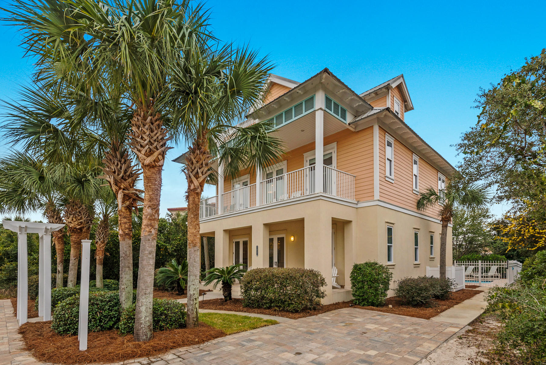 All the elements of a perfect vacation rental house in one home. A great location, Gulf views, today's dcor, light and bright interiors, ample fresh-air living space, private pool with pool bar, first-floor living and plenty of room to gather encourage vacationers to return year after year. Vacation rental income grossed $130K in 2017. Just steps from Frangista Beach's private beach access and community pool, life at the beach doesn't get much closer. Pool area features a large heated pool, covered pool bar with beverage center and seating, and Weber gas grill. The main living/dining/kitchen area is conveniently located on the first floor with pool access. This 5-bedroom home boasts two master suites, each on the second floor with balcony access, large walk-in closets, and sanctuary baths Recently remodeled, the top floor is dedicated to a private, family bedroom with a kitchenette, dining nook, and private balcony access. Two additional guest suites with private baths are found on the first floor. This home has recently been improved with new furnishings; newly installed wainscoting on the staircase; new pool heater; new wet bar appliances; new paver driveway; pool deck and walkway; new pool bar; fresh window treatments; new coastal A/C units; Sonos stereo system; well pump and irrigation; and more. Frangista Beach is a friendly sidewalk community with deeded beach access, a luxurious community pool, and in close proximity to dining and water activities. Buyer may be required to honor existing vacation rental reservations with Ocean Reef. Home is a short term vacation rental and could be subject to current & future reservations made on or before closing date.