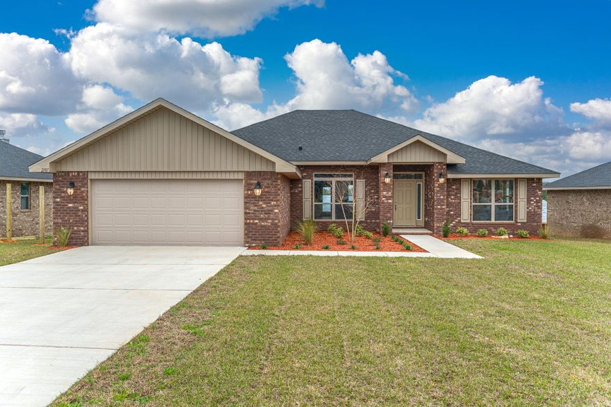 Showings after July 1 - FITS LARGE FAMILY NICELY! This 4/3 located in Charleston Place, one of Crestview's new subdivisions, awaits your arrival! Open concept floor plan with LVP throughout. Irrigation system for yard maintenance.  Please text Laurie at 850-259-8033 for appt.