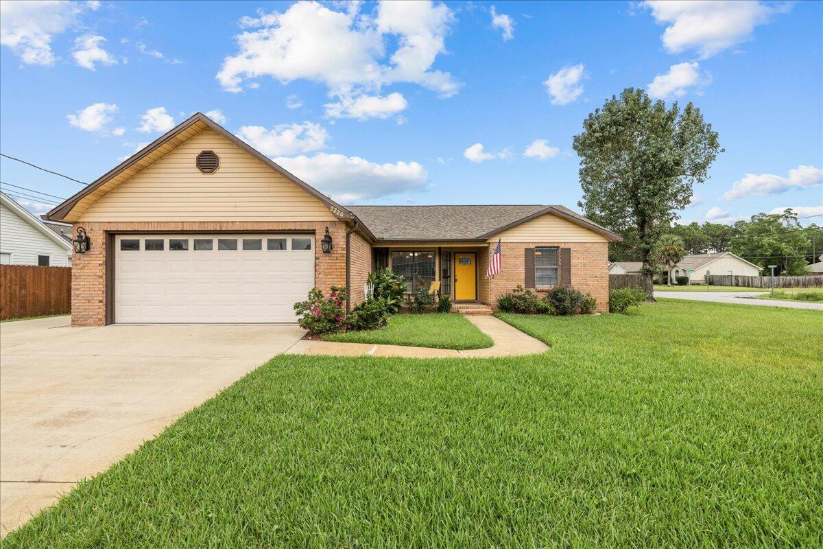NEW PHOTOS!! NO HOA!! Back on Market to no fault of the Sellers!! Location is not the only great feature about this home. It offers a Large Corner Lot with sprinkler system, shed, and would be perfect if you would like to add a pool. Home has 3 Bedrooms 2 Full Baths and a Heated and Cooled Florida Room. Kitchen and Dining area features a Bay Window and Coffee Station. Wood burning Fireplace, home has gas available if you would like to convert to gas. Extended driveway on side of the home for Boat or RV. This split floor plan has been updated and is move in ready. Washer and Dryer do convey. Roof is only 3 years old!! New photos are due to owners moving and removing all furnishings. Great Opportunity!