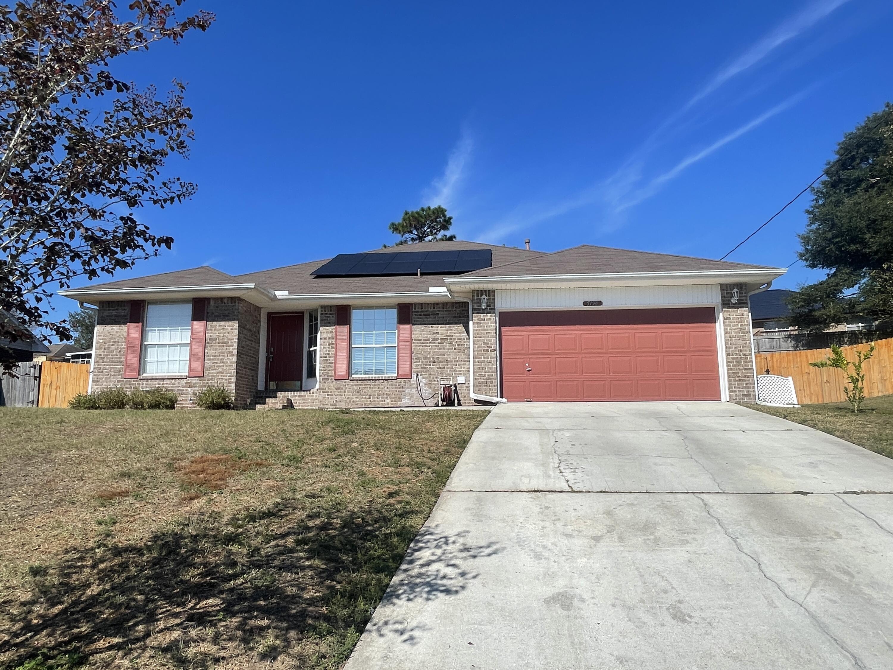 Don't miss this charming 4-bedroom brick home located in desirable South Crestview! Featuring a 2-car garage and a spacious backyard with a brand-new privacy fence and open patio, this property offers comfort, functionality, and room to enjoy. Step inside to find a massive living room perfect for relaxing or entertaining, along with an inviting eat-in kitchen that boasts a breakfast bar, granite countertops, ample cabinet space, and a formal dining area for hosting gatherings.The home offers a desirable split floor plan, with a spacious primary bedroom that includes an en suite bathroom for added privacy. Three additional guest bedrooms share a full guest bath, making it ideal for families or roommates. A large laundry room adds to the home's convenience. For added value, electricity is covered by a solar system with a flat monthly fee of $220, no surprise power bills! Plus, there's a gas hookup in the backyard if you'd like to connect a grill for outdoor cooking and entertaining.
Pets may be considered on a case-by-case basis with prior owner approval and a non-refundable pet fee due at move-in. Smoking and vaping are strictly prohibited.
This home blends space, comfort, and smart savings. Schedule your tour today!