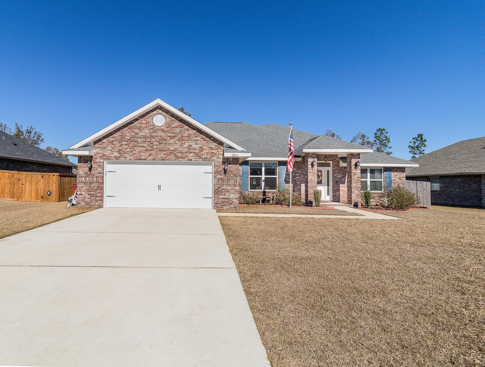 SELLER CREDIT OF $10,000! This beautiful 4 bedroom 3 bath open floor plan home is located in Milton Florida. Built in 2020 this home has all the features you could need. Quartz countertops throughout, beautiful ceramic wood flooring in the main parts of the home and carpet in all bedrooms. Kitchen features a large island and breakfast bar, stainless steel appliances and also has a large pantry. The backyard is perfect for entertaining with a well-sized patio and fully fenced yard. Don't miss out on your next home!