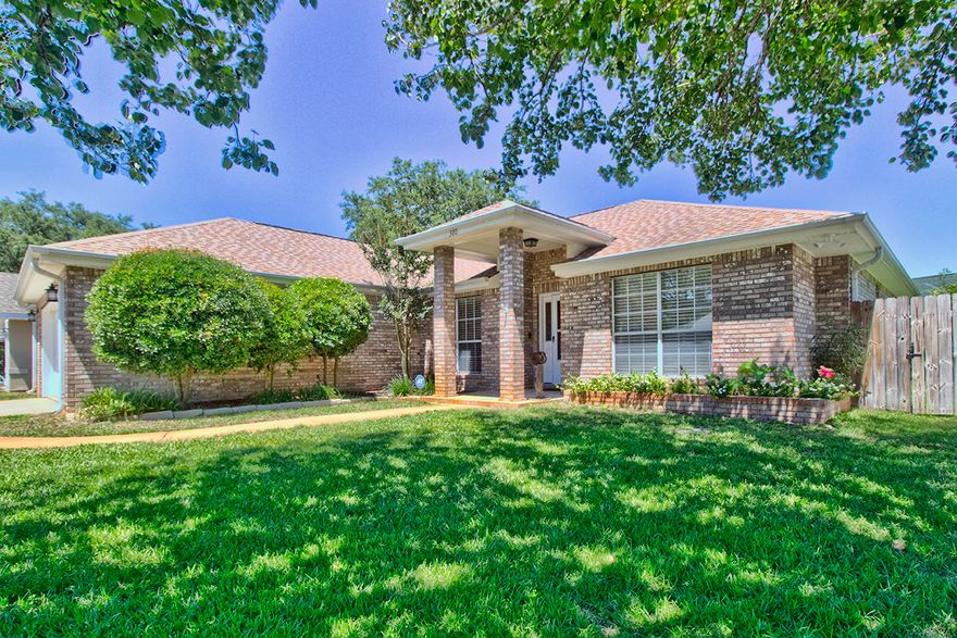 Beautiful Indian Woods home - a must see brick home located in this highly desired subdivision. This3 bedroom, 2 bath, split floor plan, open-concept living home is located on a corner lot with well-manicured landscaping. You will be awed by the gorgeous new LVP flooring and high ceilings. The cozy family room has a gas fireplace and plant ledges that give it a very warm welcoming feeling.The kitchen is a chef's dream! The kitchen has a eat in dining area along with a bar. Stainless steel appliances include a gas stove/oven, over the stove vent hood, refrigerator with ice maker, and dishwasher.The Master bedroom has high ceilings and the Master bath features double vanity, jetted garden tub, separate shower, walk-in closet, and private toilet. There is a heated and cooled room with utility sink and separate entrance. Could be easily converted to a home office or workout area. The shelving stays.
 
In the back is a private patio with fenced back yard.  Enjoy your morning coffee or relax after a busy day on the serene screened porch. The back yard has several fruit trees.
 
Additional upgrades include a new water heater installed in 2013. Roof was replaced in 2012 with upgraded leak protection.  HVAC is 4 years old. Alarm system is 1 year old. Appliances are 5 years old. A sprinkler system for easy lawn care. Many other updates to include all new bathroom faucets and door handles.  The HOA is under $9 a month.  
 
This home has so many special features that you need to see if for yourself. This home will not last long.
MAKE YOUR APPOINTMENT TODAY!  
