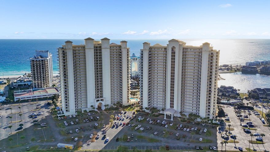 Enjoy the magnificent gulf views from this 11th floor 2br/2bath unit with an additional bunkroom! This spacious unit is one of the most sought-after floorplans in the building with private balcony accessible from both the living area and master suite. This unit features 9' ceilings, ceramic tile in foyer, hall, kitchen & baths, granite kitchen counter tops, solid wood cabinetry, & NEW wood look tile in the living/ bedrooms. Completely furnished and amazing gulf views are seen throughout the unit. Ariel Dunes is part of the gated community of Seascape, which offers three large south-side pools totaling almost 12,000 sq feet, tennis courts, golf course, fitness center, deeded beach access, and an onsite restaurant. Come view this impressive unit!