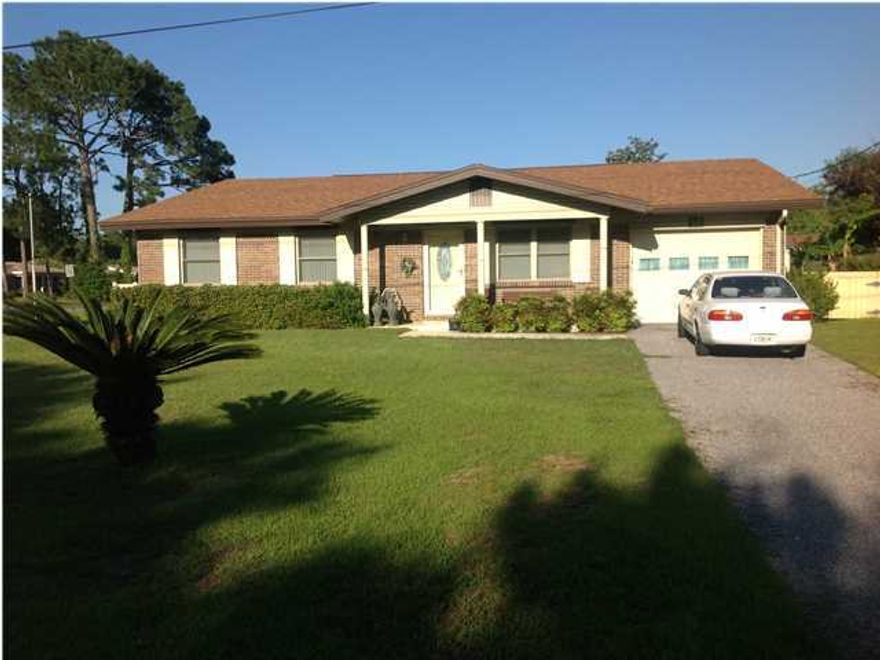 You will absolutely fall in love with this all electric, well maintained home 5 minutes to Eglin AFB main gate.! Owners have added so many upgrades: Tile and laminate floors, loads of new kitchen cabinets with 2 small appliance garages, formica backsplash behind counters, sink, faucet, range/oven, dishwasher, and a brand new hot water heater. Refrigerator is negotiable. They do not use the icemaker in the refrigerator so it is not warranted. 20'x 20 great room looks out on the covered porch and privacy fenced yard. Separate dining room, 3 bedrooms plus a 4th bedroom used as an office. The master suite is awesome! Bedroom is 20x20 and the huge walk-in closet is 10x10. The inside Laundry is located right off the master suite which is so handy, and washer and dryer convey.. The Master Bath