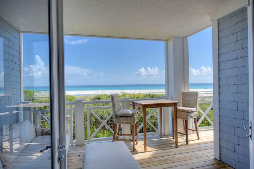 COMPLETELY REMODELED AND REFURNISHED. The owners of this unit spared no expense. Their WaterSound home is unique and special. They took the 2 story townhome plan and rearranged the master suite to include a large walk-in cedar closet. All of the finishes have been upgraded to include reclaimed wood floors in the living areas and bedrooms with marble flooring in the bathrooms and laundry area. You will find marble countertops throughout. The steam shower is another added plus.The cool palette of grays and whites create a perfectly coordinated setting to provide a calming and relaxing atmosphere. The views are amazing! The unit is ideally situated to capture all that makes WaterSound the premier beach on 30A. Attached garage makes this the Gulf Front Home you have been waiting to find!
