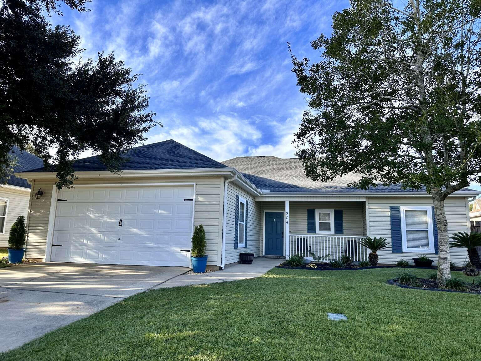 Lovely 3 Bedroom, 2 Bathroom Randy Wise home located in a One way in, family friendly neighborhood in South Crestview within walking/biking distance to shopping centers, grocery stores, Crestview Commons, hospital, WalMart, etc... This split floor plan home has been updated with LVP throughout (No carpet) and is freshly painted. It has a nice size yard with privacy fence and a large covered back patio with a fan for family and friends to enjoy. 2022 New Roof. This home shows pride of ownership and is ready for you to make it your own!