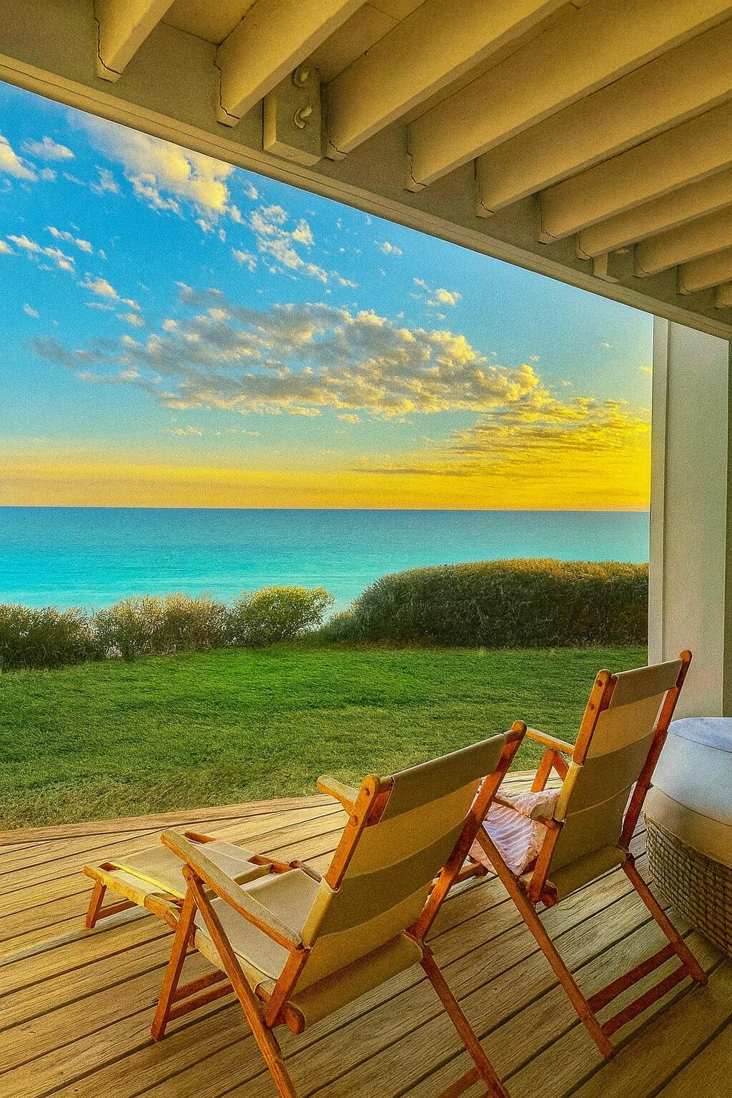 Enjoy the best and highest views on Scenic Highway 30A in this fully renovated two bedroom, two and a half bathroom condo at Sea Bluffs in Blue Mountain Beach. Sea Bluffs is nestled 65 ft above the beach and features private beach access for you and only 19 other condo units. When you enter the unit, you are greeted with gorgeous beach views through the large living room windows. The open concept plan boasts a coastal chic living room, dining room and kitchen on the main floor, in addition to a hallway bunk and a half bathroom. An inviting porch off the living room invites you to enjoy incredible sunrises and sunsets, not to mention access to a full day of playing at the beach. The second floor hosts the master suite and guest suite. Relaxation awaits in the beautiful, oversized master suite with ample sunlight from two sets of sliding doors that lead to the balcony. The master bathroom features a claw foot soaking tub, shower and double vanity complete with marble countertops and floors. The guest suite features a vaulted ceiling and generous space for guests to unwind. The guest bathroom includes an oversized shower with multiple shower heads. The condo can comfortably sleep 10 guests and has actual rental income that exceeds $100K annually. The condo was fully renovated in 2023 with custom cabinetry and solid white oak floors throughout the home, soapstone countertops in the kitchen, V groove and Shiplap walls, Moroccan Zeilege tile, furniture and fixtures from Arteriors, Rejuvenation, Visual Comfort, Pottery Barn, Anthropolgy, and more. Sea Bluffs has an agreement with La Dulce Vita for any beach chairs, umbrellas, bikes, kayaks and more.