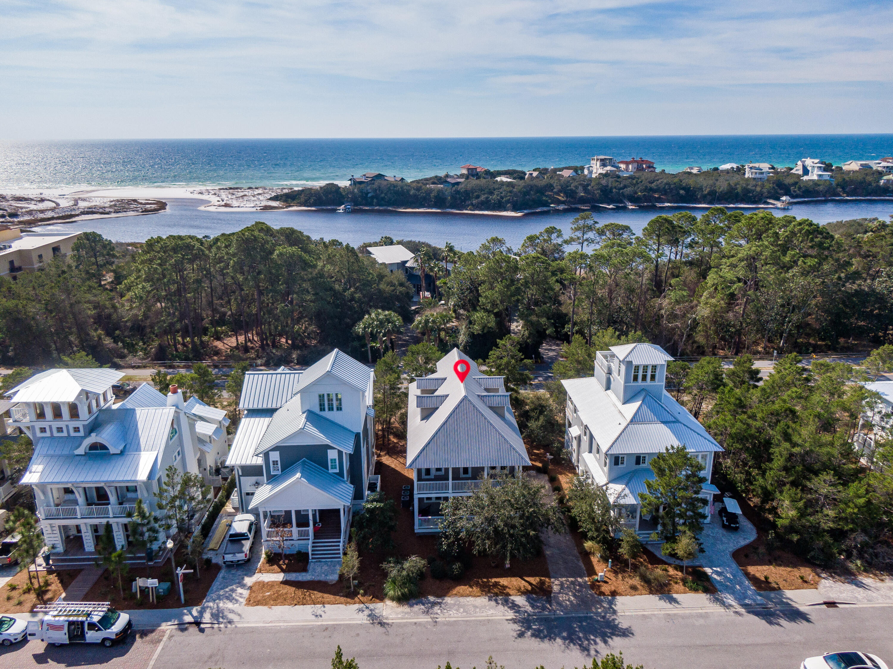 Immaculate beach home with everything needed on 30A.  2 private pools, tennis courts, workout facility and private deeded beach access nestled along Big Red Fish Lake.  Amazing location in between Grayton Beach and Blue Mountain Beach with all the privacy of Point Washington State Forest surrounding the neighborhood. With 2 master suites, 2 living rooms and an amazing 3rd floor bunk room/bonus room, this home won't disappoint.  Each floor has it's own HVAC for comfort and efficiency along with front and rear porches on the first and 2nd floors and 3rd floor balcony offering Gulf and Lake views.