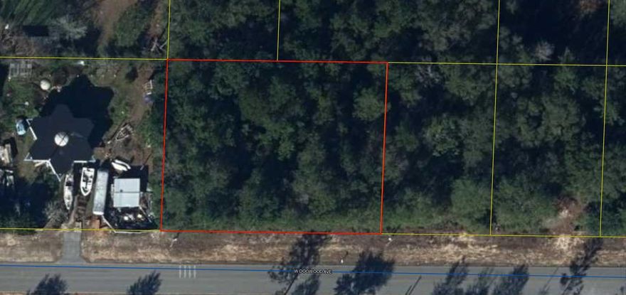 2 Wooded lots totaling  160'x125' for nearly a 1/2 acre tract.  Mossy Head Community Water is available, tap fee not paid.  They are level and wooded lot being sold together.