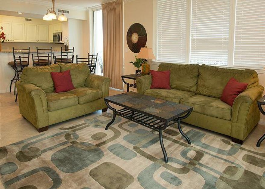 Osprey 406 is a great condo with a superior location. It features a back private balcony and a wraparound balcony This three bedroom two bath condo has views of the beach, bay and lazy river. Priced to sell.